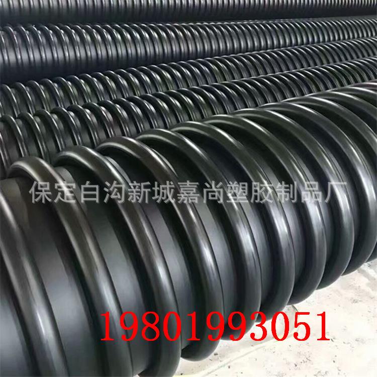 克拉管黑色聚乙烯地埋式克拉管大口径排水排污工程HDPE缠绕增强管