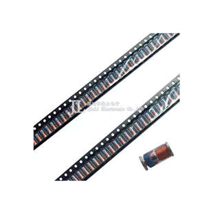 1000只=55元 1W貼片穩壓二極管LL41圓柱玻璃管3V 12V 10V 4V7 5V1