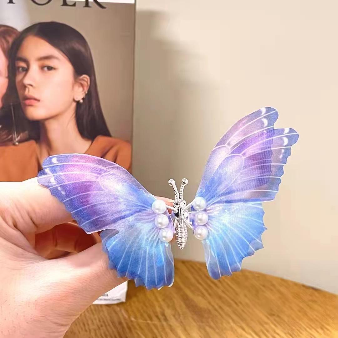 蝴蝶结蝴蝶发夹灵动儿童发卡发饰图片