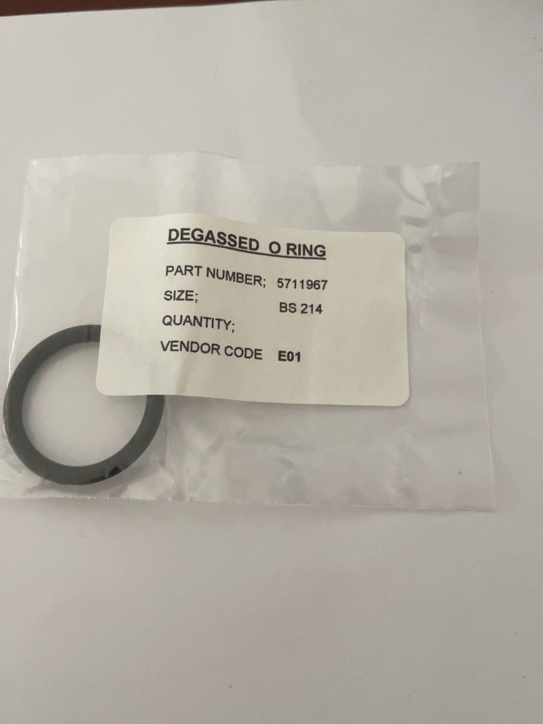 原装 Waters 沃特世 脱气机 O 型圈，货号：5711