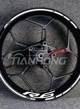 新款机车YZFR1R6R125轮毂改装轮圈钢圈反光防水贴花贴纸