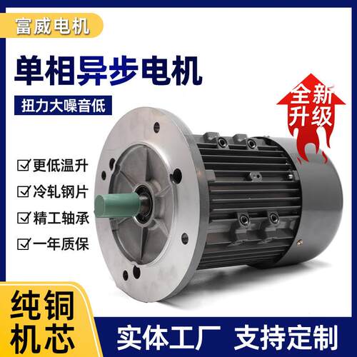 现货YY802-4B5冰淇淋机用电机单相异步电动机大扭矩国标全铜机芯