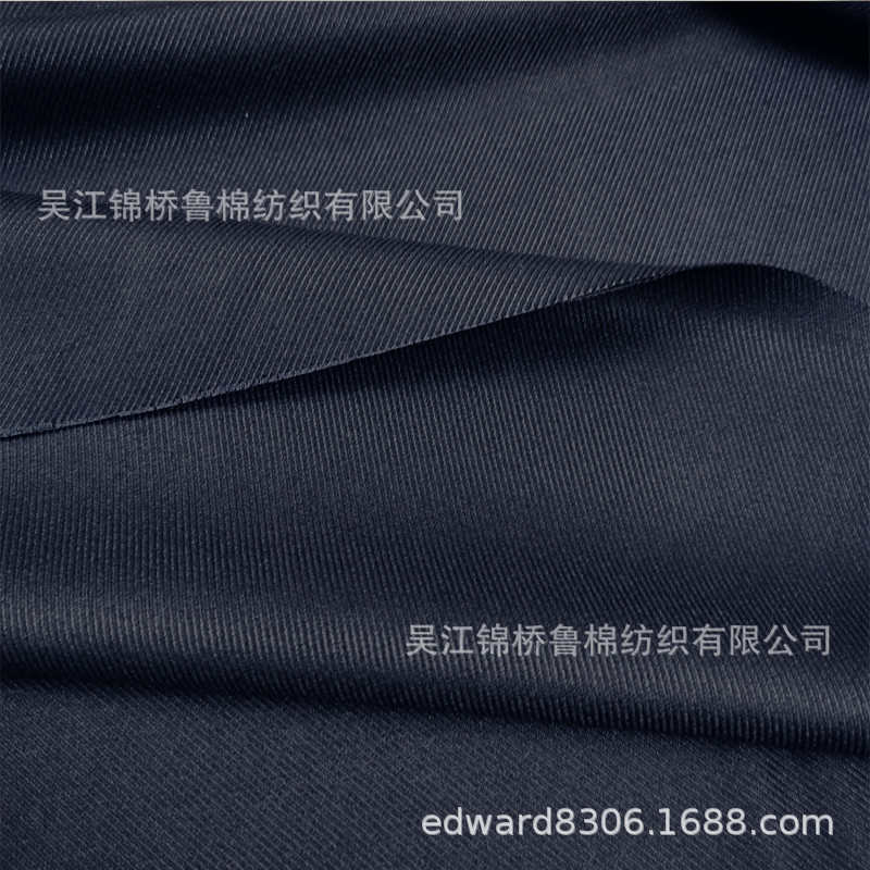 tr粗斜纹现货24/2*24/2加厚400G双面斜坯布双层哔叽缎背西服布料