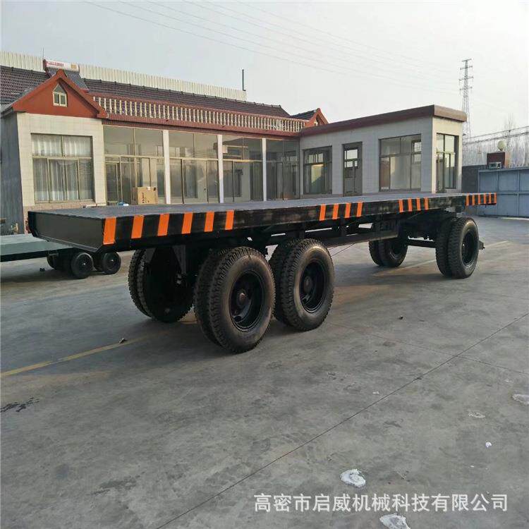 重型充气胎平板拖车货物运输车特种拖车重型充气胎平板拖车