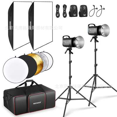 纽尔 S101-300W PRO Strobe Flash Light 影楼工作室闪光灯