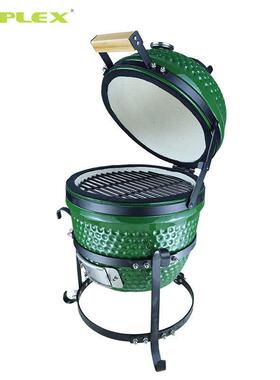 KAMADO GRILL 13英寸陶瓷烧烤炉炭火BBQ美式户外便携式家庭烤肉炉