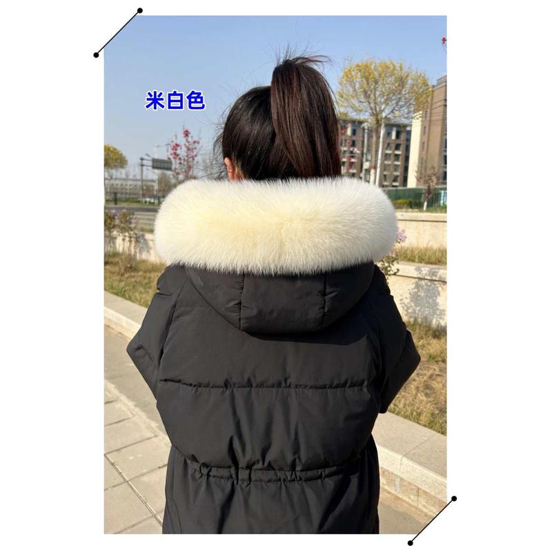 狐狸子羽绒服领卖帽毛通用貉子毛毛领子单买帽毛领皮草真女士领单