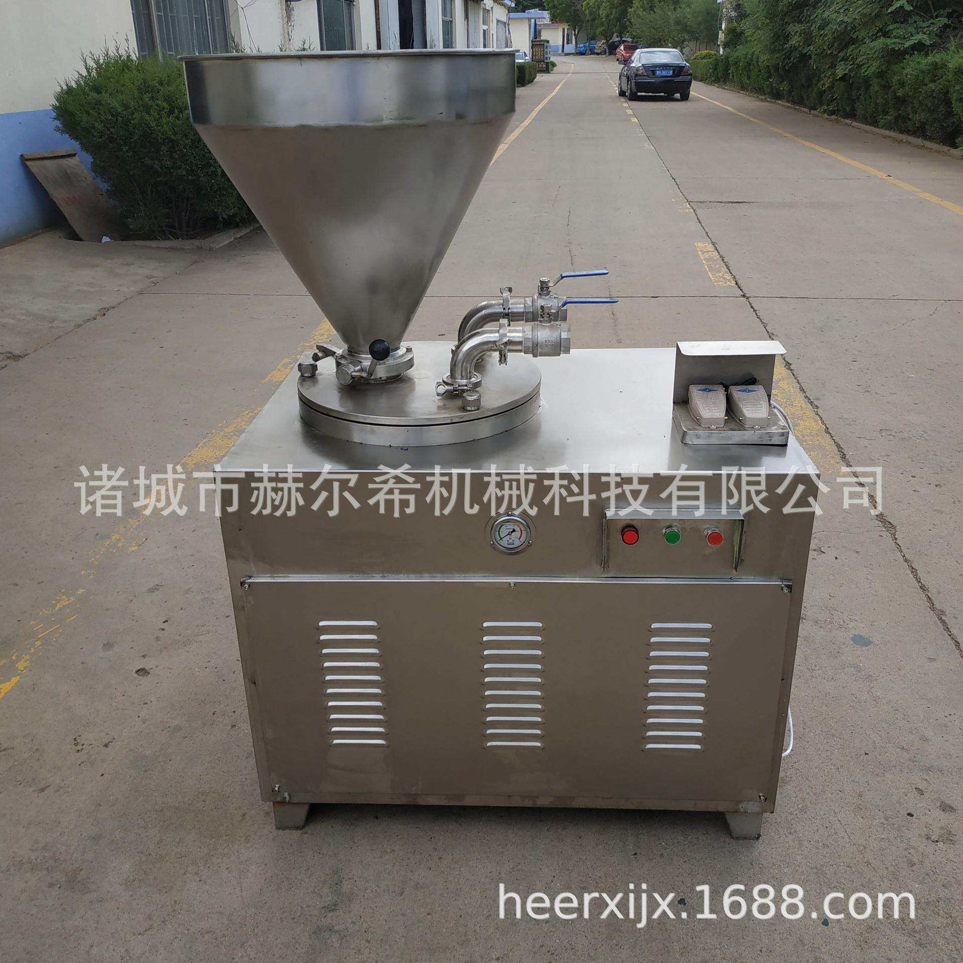 全自动灌肠机 双管灌香肠机 液压香肠灌装机 小型血肠腊肠机器