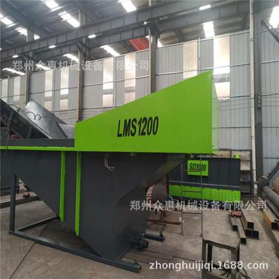 生活垃圾分类破碎成套设备混凝土砂石分离机填埋瓷砖垃圾分拣站