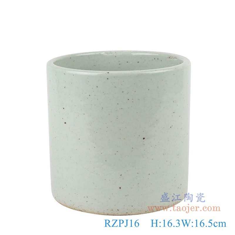 景德镇陶瓷器青花鱼藻纹水浅仿古白色冬瓜罐大碗笔筒家居收藏摆件