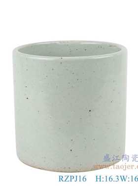 景德镇陶瓷器青花鱼藻纹水浅仿古白色冬瓜罐大碗笔筒家居收藏摆件