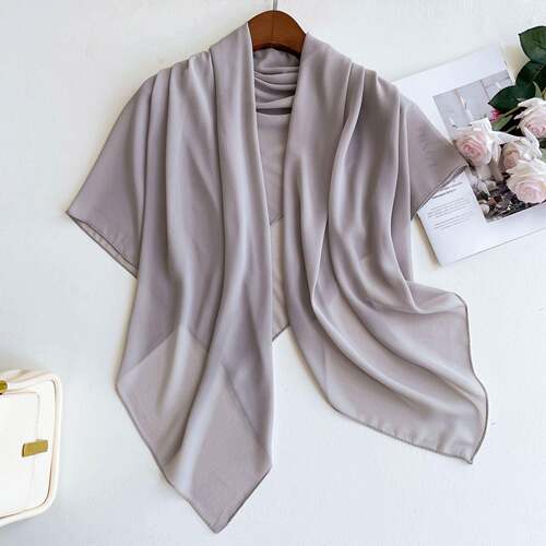 Women'S Solid Color Shawl, Casual Versatile Scarf For,