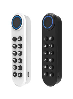 F0锁20密条形指纹密码家具锁长条更衣F020锁办公抽屉床头柜鞋柜码