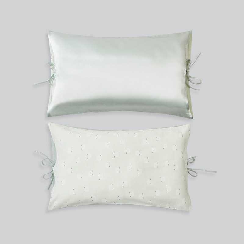 真丝桑蚕丝针织棉双儿套纯色面F87T7767单人真枕丝枕头套丝童滑亲