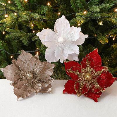 Christmas tree decoration Eternal Simulated flower ornaments