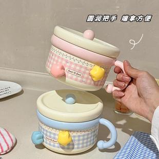 高颜值泡面 面碗宿舍学生带盖子带手柄面 面碗不锈钢大容量漂亮的