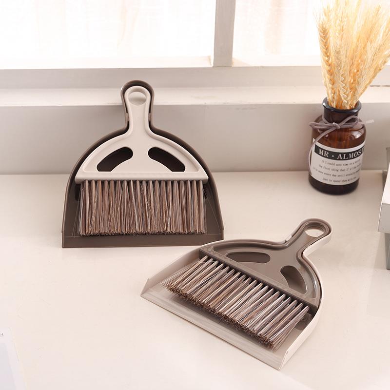 桌面清理扫帚套装儿童迷你耐用塑料扫把簸箕套装就键盘扫把垃圾铲