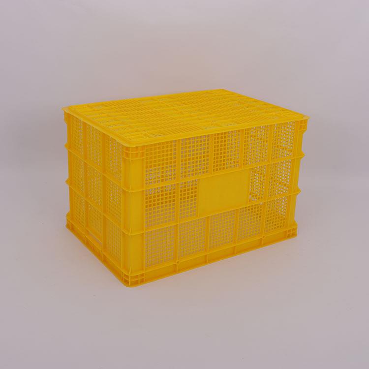 塑料周塑胶筐筐755蓝色塑胶转长方形镂空服装常用仓库运转JNJ输中