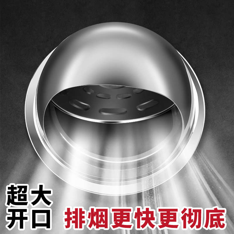 油烟机外墙防风罩室外排风口止逆阀风帽出风口止回阀排气口出风罩