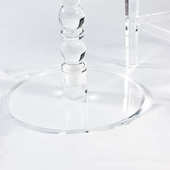 休闲轻奢亚克力透明茶几简约小圆桌客厅沙发小茶几亚克力家具桌子