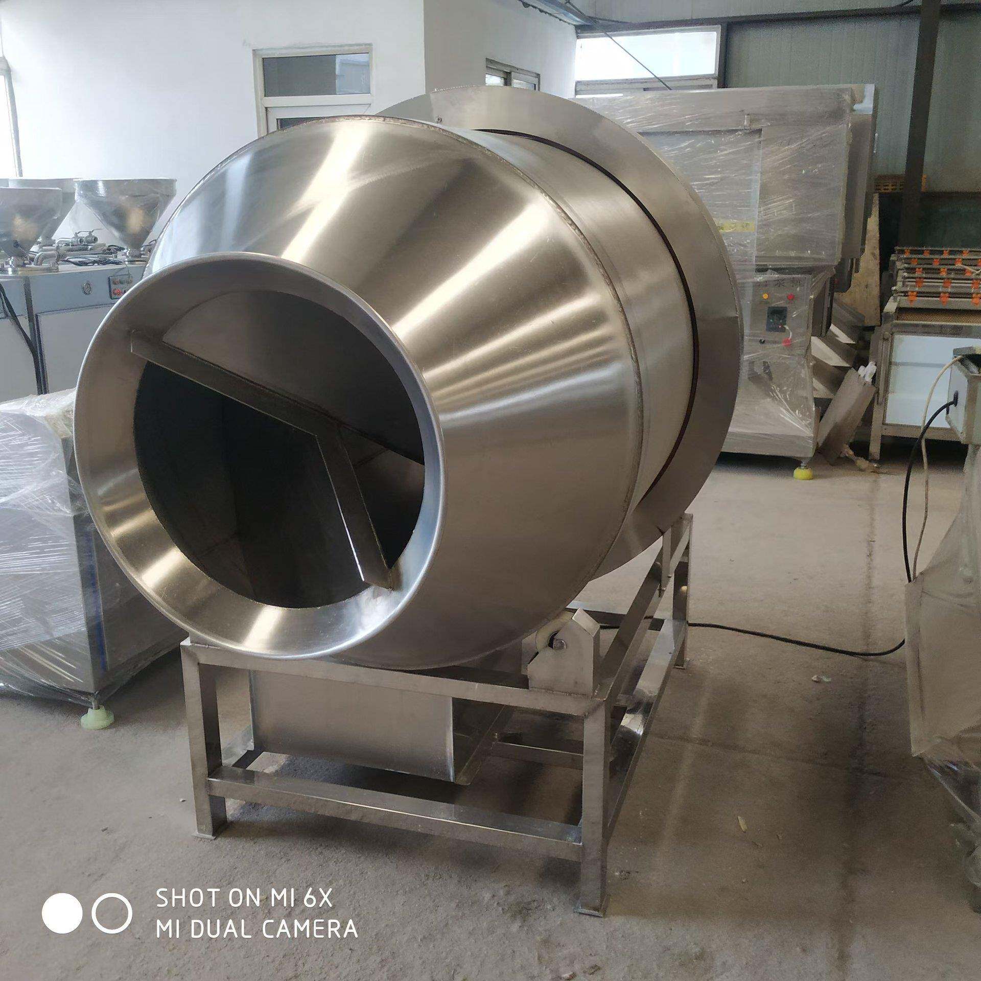滚筒拌料机大型宠物颗粒饲料混合机自动进出料机器食品级不锈