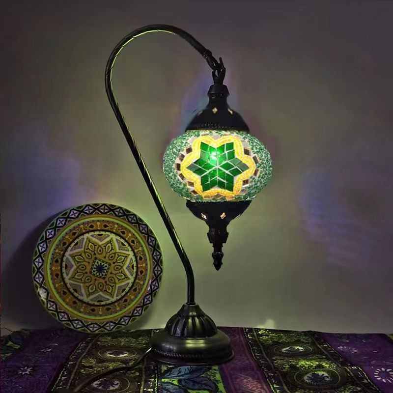 土耳其款材料包团建手工粘贴马赛克玻璃台灯复古浪漫卧室咖啡厅灯,家装灯饰光源,小夜灯,淘宝优惠券,粉丝福利购,淘宝优惠卷