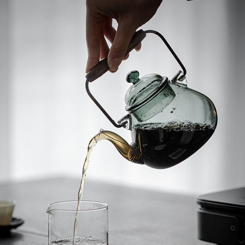 用玻璃梁壶电提炉加热煮茶壶套装耐陶热TL-005茶壶家泡茶壶烧水壶