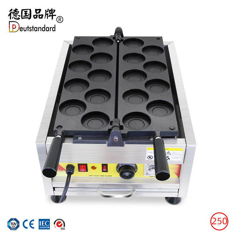 商用车轮饼机台湾红豆饼设备电热烤饼机器9孔红豆夹馅车轮饼机