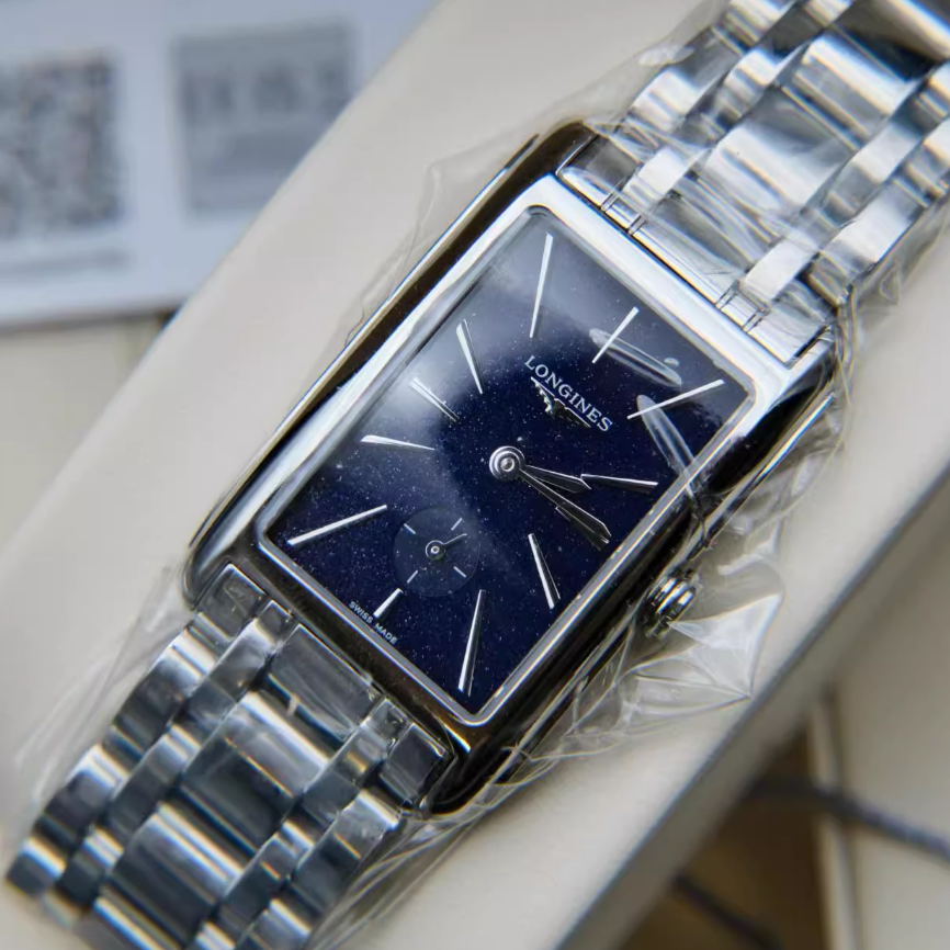 全套[9.8新]浪琴黛绰维纳系列精钢石英女表L5.512.4.93.6星空蓝