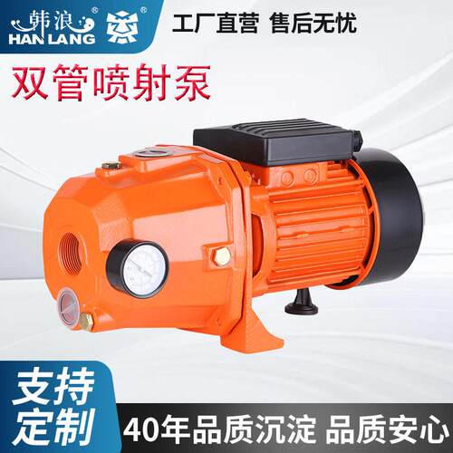 定制DP255双管自吸喷射泵JET型吸程扬程家用压泵浇灌抽水机