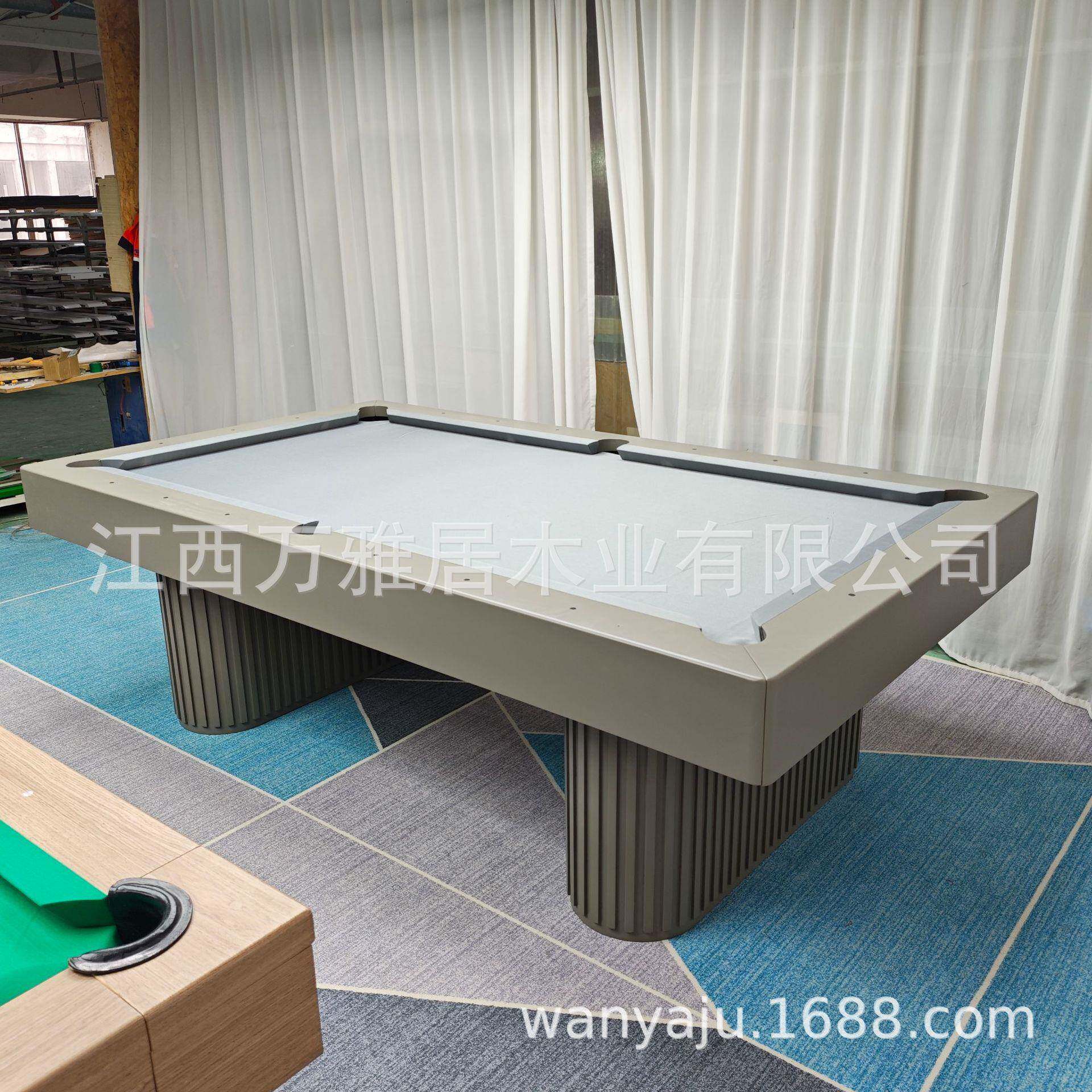 工厂高端豪华现代风9球台球桌乒乓球桌二合一实木台球家用台球桌