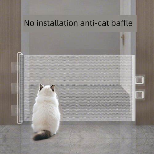 宠物围栏可伸缩隔断门狗猫隔离网防猫隔断狗门隔断门室内围栏