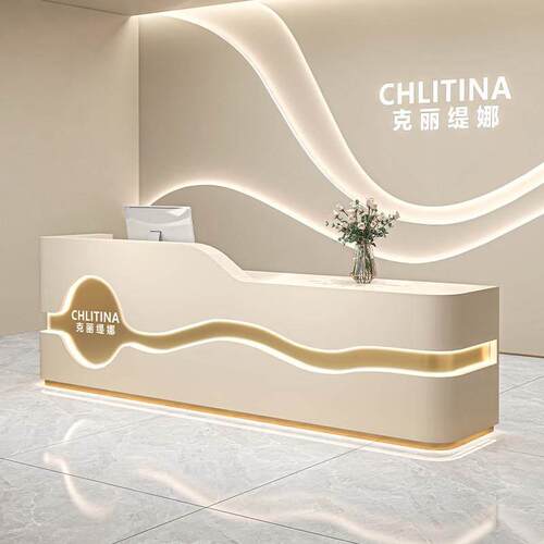 美容院吧台烤漆服装店收银柜台舞蹈培训机构前台诊所医美接待台