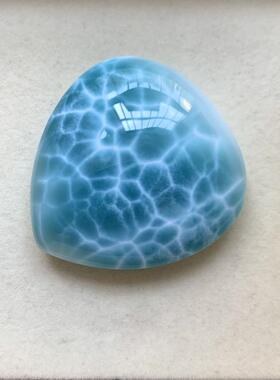 天然海纹石水滴吊坠拉利玛裸石项坠锁骨链坠挂件规格43.1*40.9*16