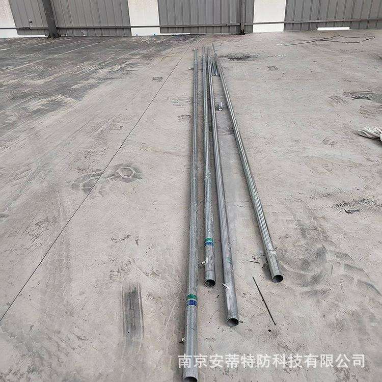 3-8米钢结构厂房屋面避雷针安装热镀锌材质寿命长防护范围大