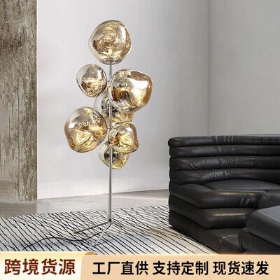 新款直销高级感火山熔岩落地灯客厅高颜值北欧别墅卧室书房沙发旁