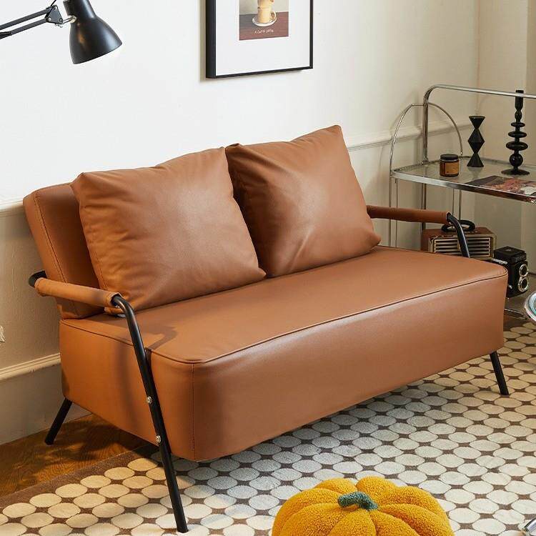 单人布艺沙发客厅2026新款出租房小户型豆腐块直排科技布小沙发椅