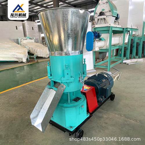 大中小型平模猪饲料颗粒机牛羊养殖制粒机跨境鸡鸭鹅颗粒机