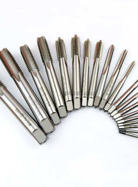 加硬HSS直槽机用手用丝锥M12M13*2/1.75/1.5/1.25/1/0.75/0.5非标