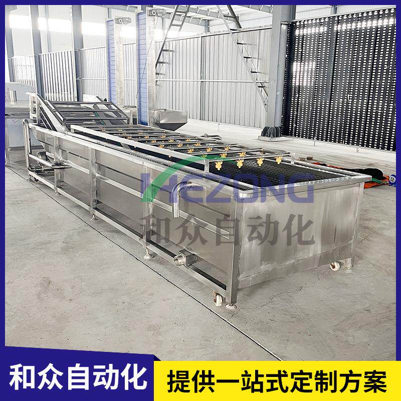 草莓气泡清洗机老莓黑加仑蓝靛果水果蔬菜清洗设备柑橘高清洗机