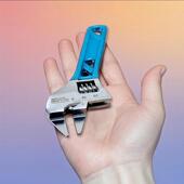 EULONG正品 扁口薄口窄活扳手4寸迷你正手工维修工具高效轻便 新款