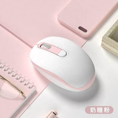 有线 线滑鼠华硕a豆14Pro航天版adolbook13无双笔记本通用静音女