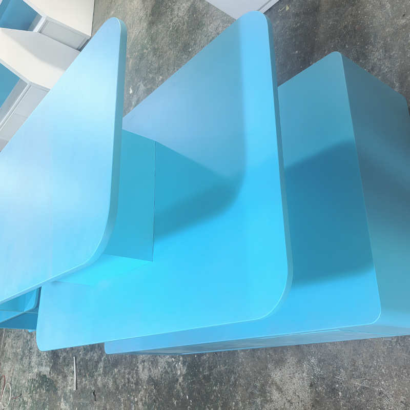 工厂定制中岛落地多面烤漆展示架 流水台陈列展示柜中岛柜展示台