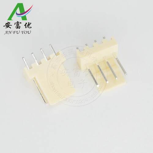 KF2510-4P 接插件 2.54MM 直针座 4P 4芯 连接器 针座