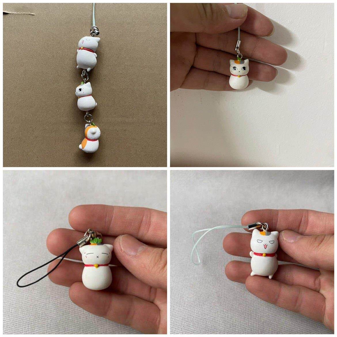 正版散货 夏目友人帐 猫老师 公仔挂件挂饰摆件模型