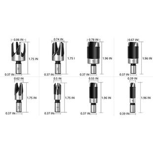OKR三尖钻木塞全套宝塔孔钻心冲开工具26件套装五中钻刃倒角器