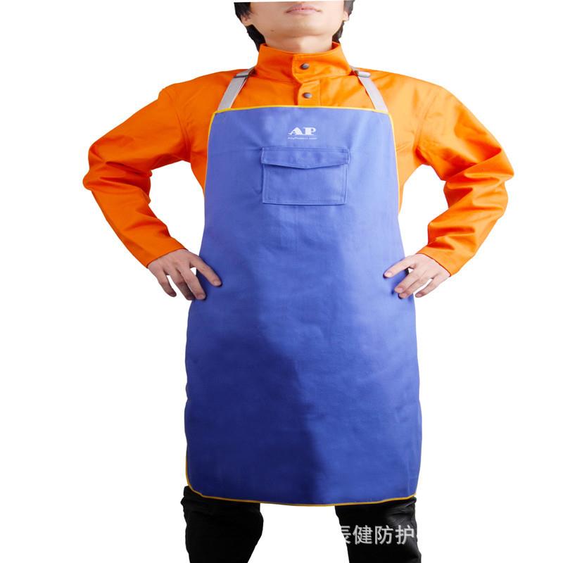 友盟AP-7036阻燃布围裙防火布围裙焊接围裙前身防护围裙