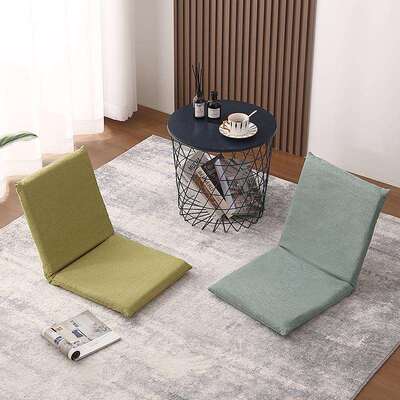 2I床上靠背椅懒人沙发飘窗榻榻米座椅电竞宿舍折叠椅薄款省空间椅