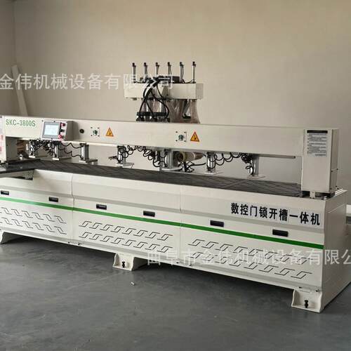 六轴联动拉米诺门墙柜一体加工中心 数控集成墙板免拉手侧孔机