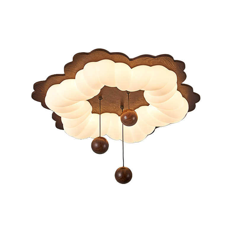 灯具法式灯灯主侘温馨泡泡房间中古吸顶灯儿童卧实木风护眼寂卧室,家装灯饰光源,智能吸顶灯,淘宝优惠券,粉丝福利购,淘宝优惠卷